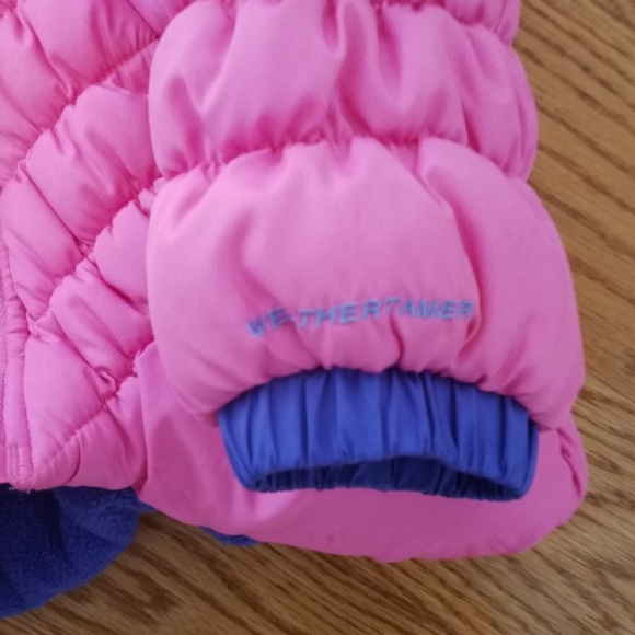 Weathertamer Toddler Pink Quilted Puffer Jacket - Picture 4 of 7